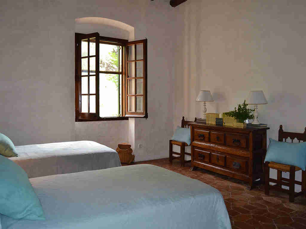 casa rural en sitges con dormitorio para dos personas