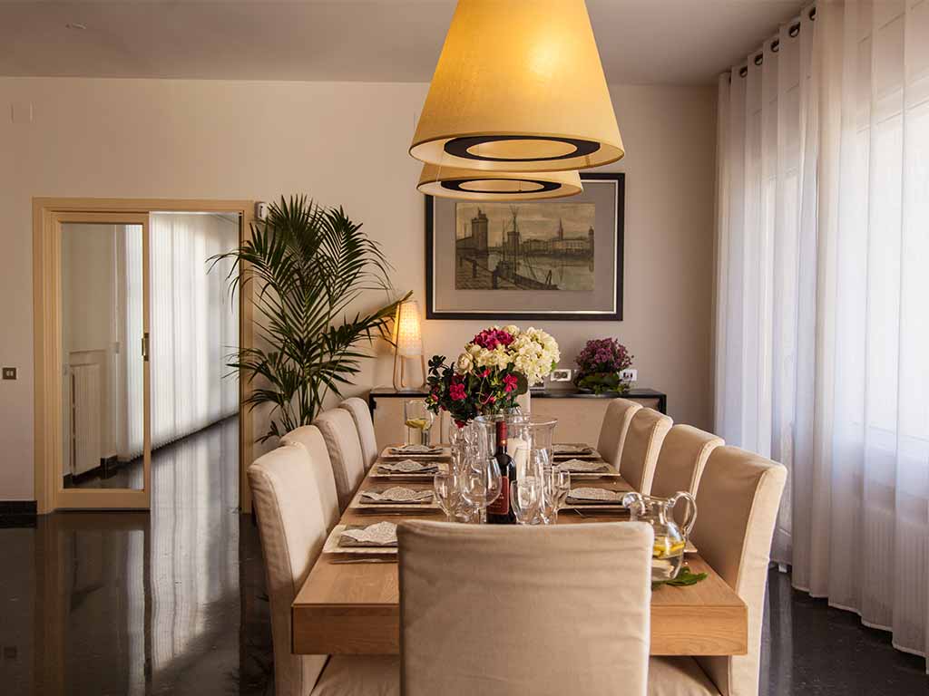 Villa vacacional en Sitges: comedor