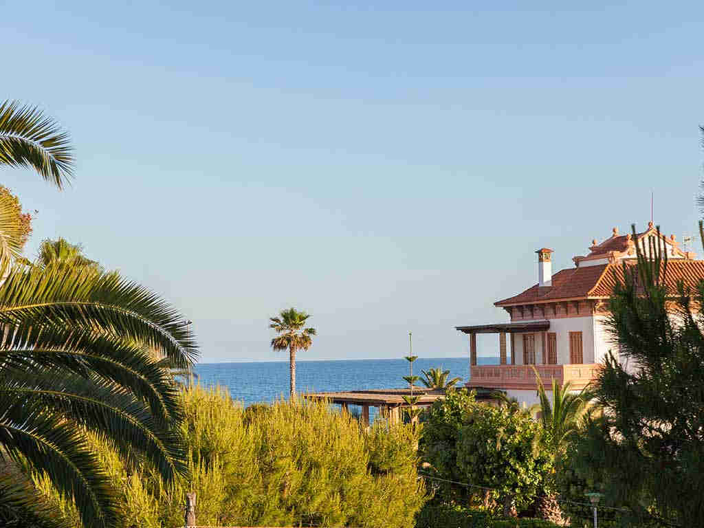 Villa vacacional en Sitges con vistas al mar