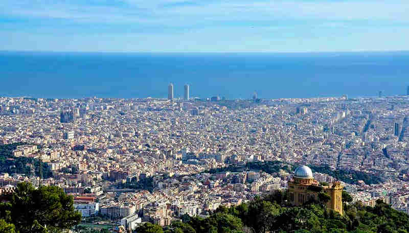 Tapas en Barcelona con vistas