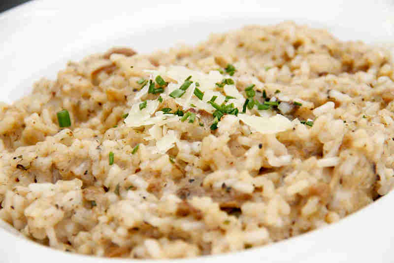 Restaurants italiens à Sitges: Risotto aux champignons à Pizza Emporio 