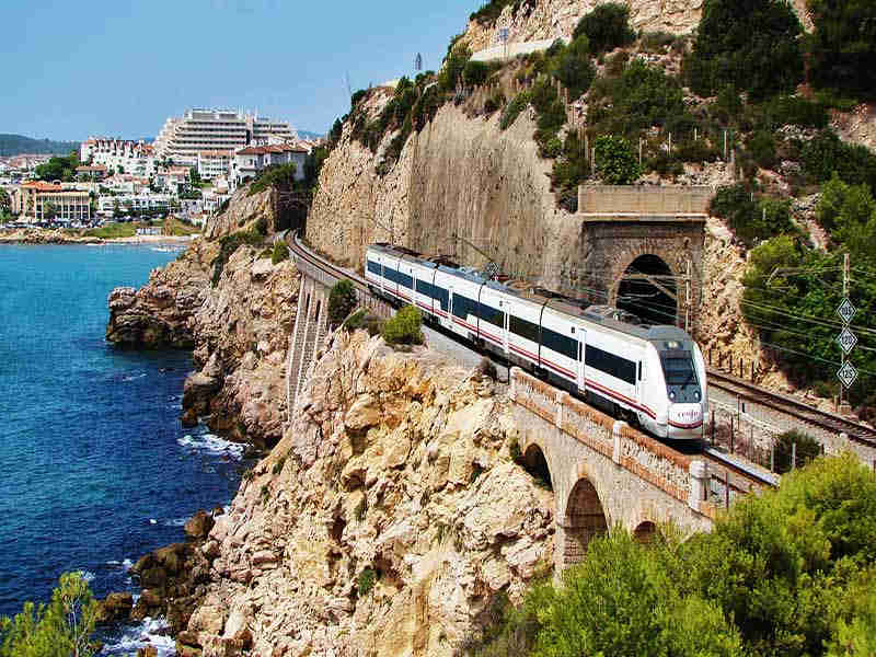 Recorrido del tren de Barcelona a Sitges