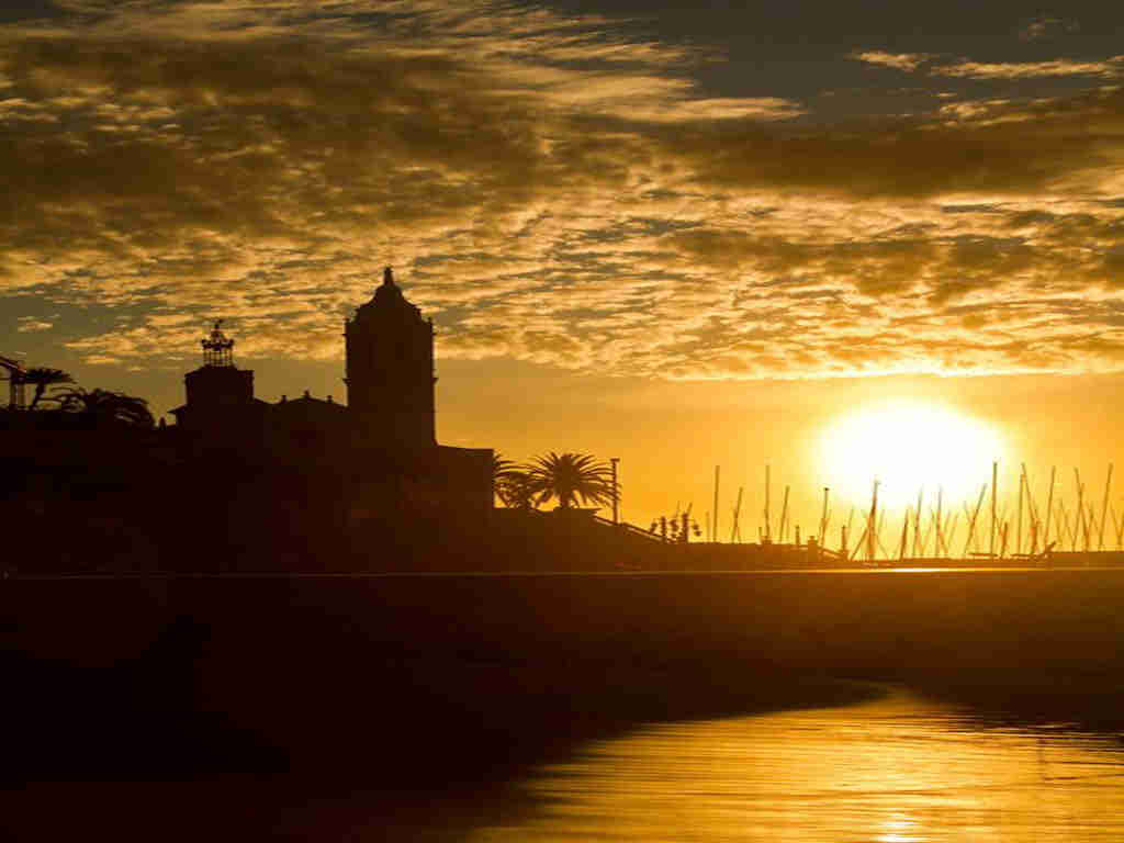 summer holidays in Sitges: sunset.