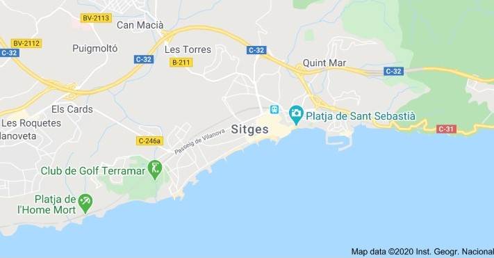 Map sitges