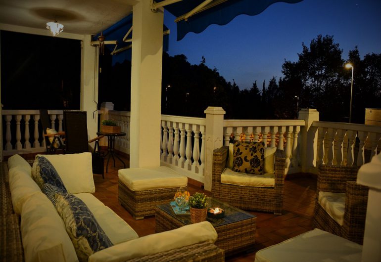 Sofa et coin repos en terrasse