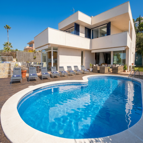 Chalet con piscina vacaciones