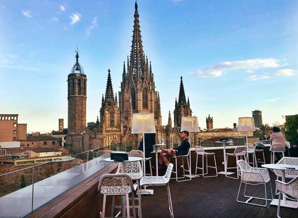 sky bar en Barcelona