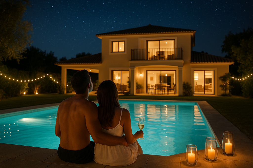 alquiler de villas vacacionales con piscina en Sitges