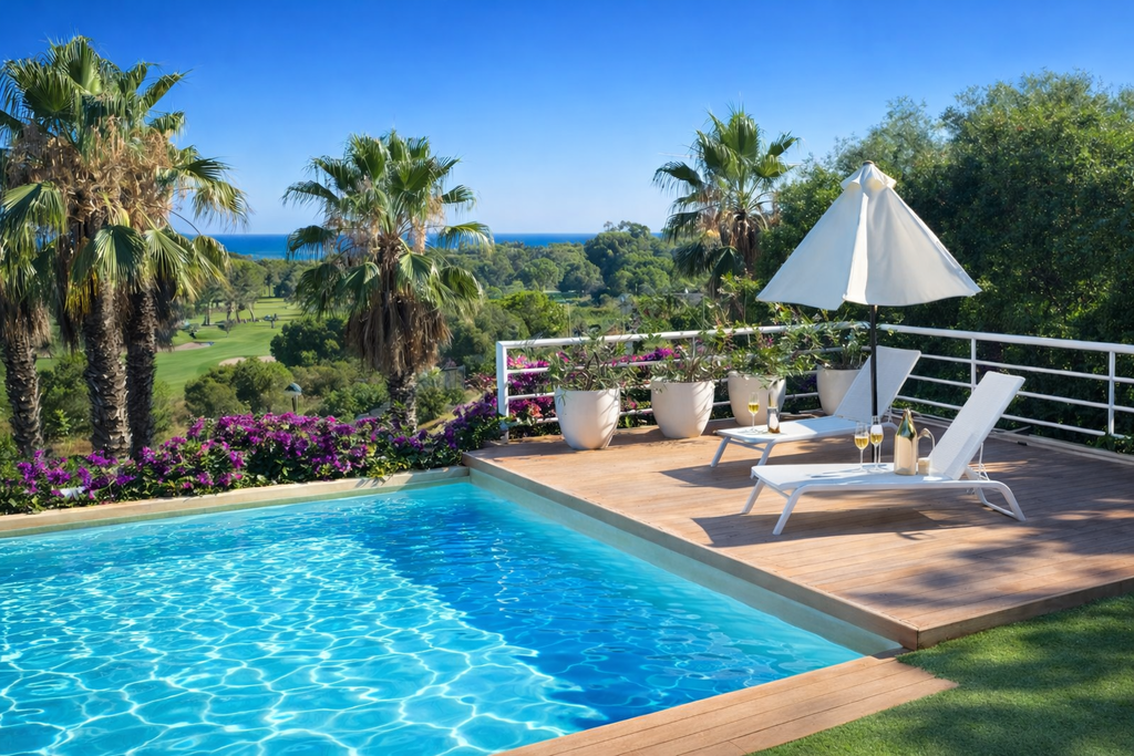 villas con piscina privada sitges