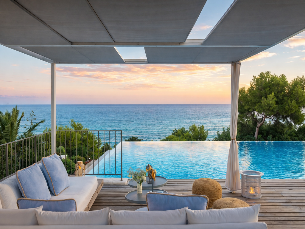 Relájate en una villa a pasos del chiringuito