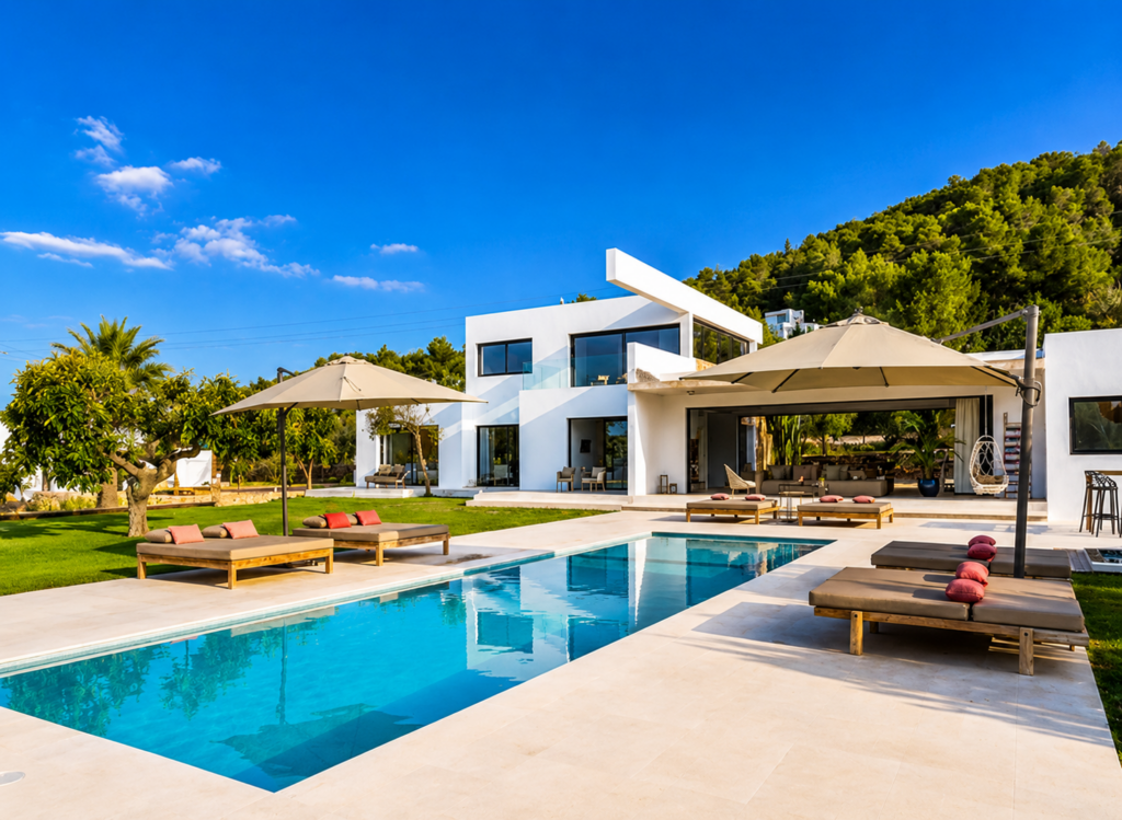 alquiler villa Ibiza para grupos verano