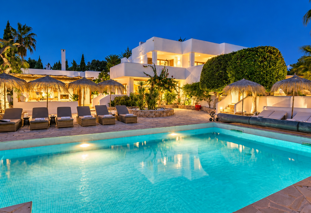 villas de luxe de dernière minute à Ibiza avec piscine