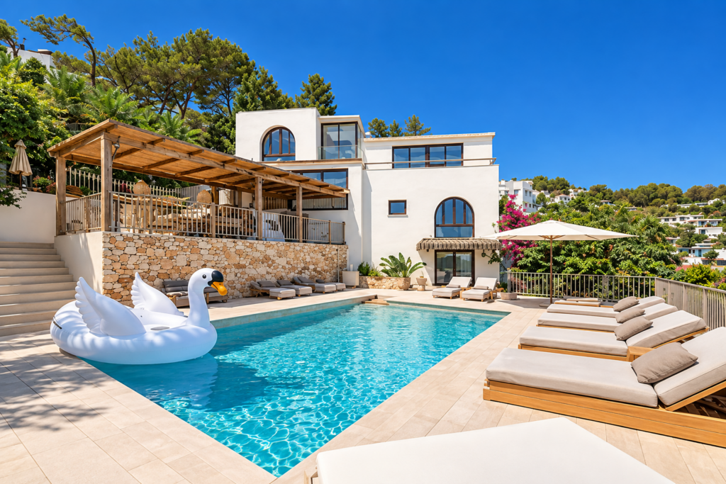 villas de luxe de dernière minute à Ibiza avec piscine