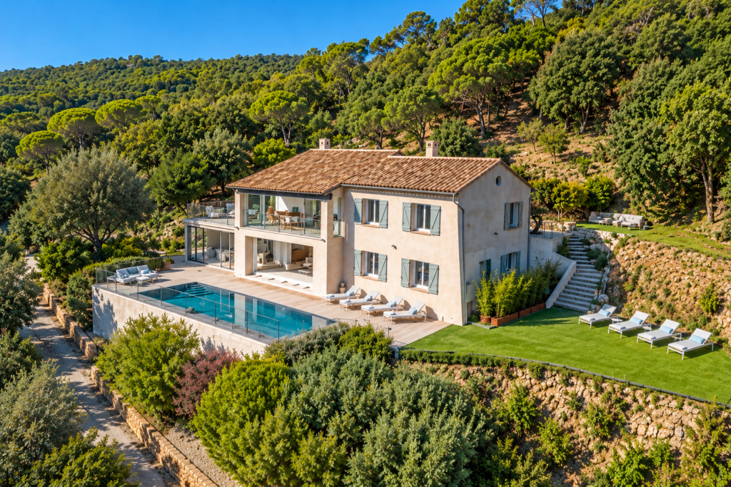 luxury villas in Saint-Tropez with pool