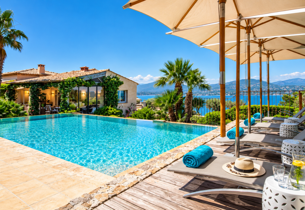 luxury villas in Saint-Tropez with pool
