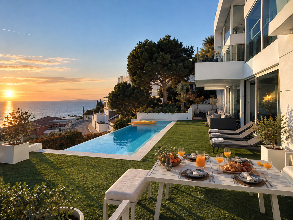 villas de lujo con vista al mar en Sitges