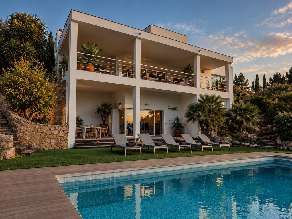 villas de lujo con vista al mar en Sitges