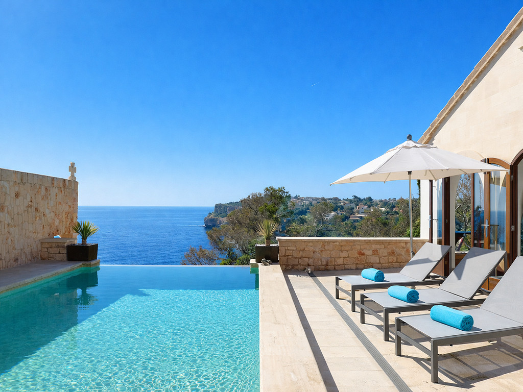 villa de lujo en Mallorca cerca de la playa con vistas espectaculares