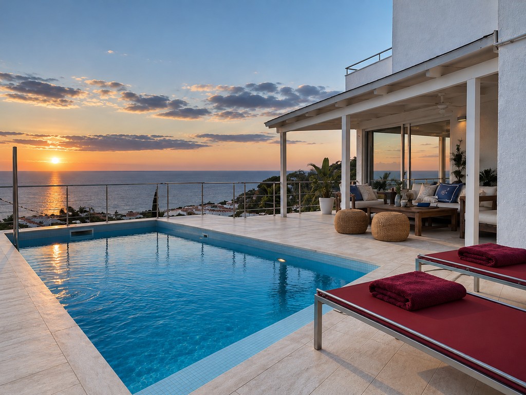 villas de lujo con vista al mar en Sitges