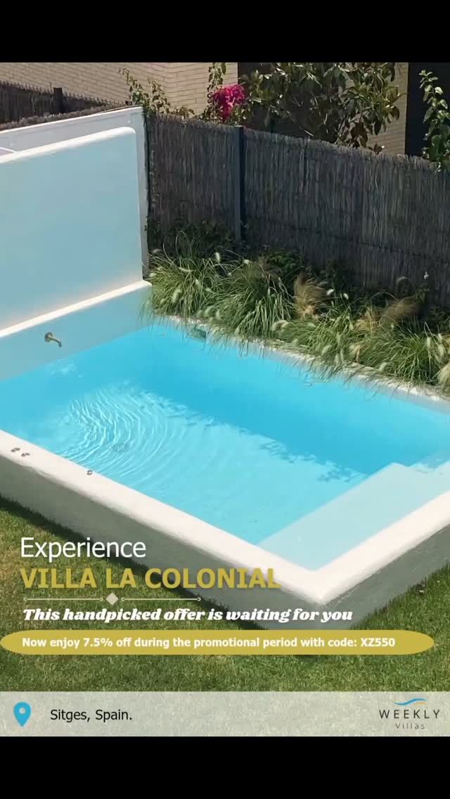 Villa La Colonial 🏖️

💥 ¡7% de descuento con el código XZ550!

En pleno centro de Sitges y a solo minutos del mar, Villa La Colonial es el equilibrio perfecto entre lujo, diseño y ubicación. Ideal para escapadas de última hora, eventos privados o vacaciones familiares, esta villa ofrece tranquilidad, historia y una localización inmejorable en una de las zonas más exclusivas del Mediterráneo.

#LastMinuteVillasInBarcelona #LastMinuteVillasInSitges #SitgesVillaRentalsForEvents #VillaSitgesHighDesign #WeeklyVillasSitges #VillasToRentInSpainWithPrivateSpa #WeeklyVillasBarcelona

https://www.weeklyvillas.com/room/villa-vacacional-sitges-con-piscina/